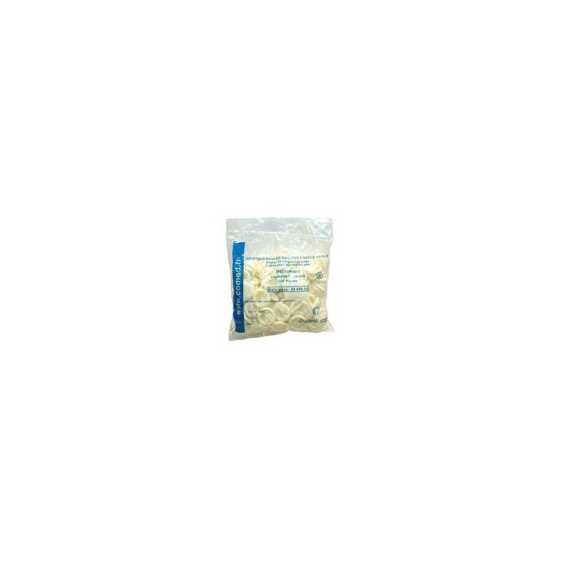 SACHET DE 100 DOIGTIERS ROULES LATEX SACHET DE 100 DOIGTIERS ROULES LATEX
