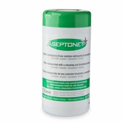 BOITE DE 100 LINGETTES NETTOYANTES DESINFECTANTES