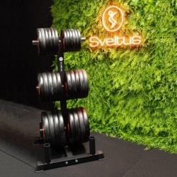 RACK DE RANGEMENT DISQUES BARRES OLYMPIQUES